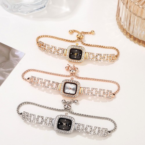 Schicke damenuhr mit diamant - schicke,